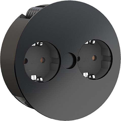 Bachmann TWIST Steckdosenleiste 2xCEE7/3 2m AEH sw 931.150 - 931150 günstig online kaufen