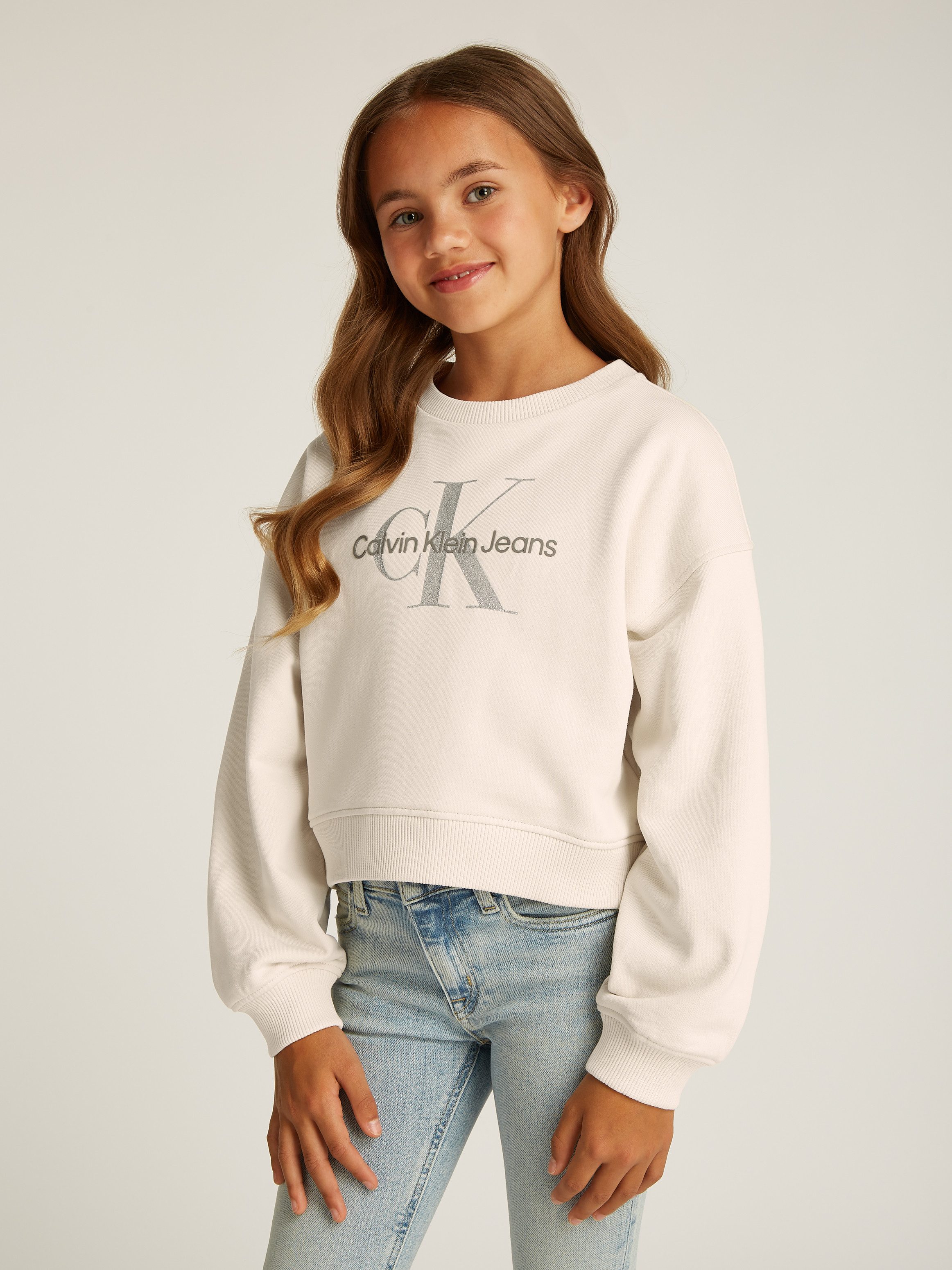 Calvin Klein Jeans Sweatshirt GLITTER MONOLOGO günstig online kaufen