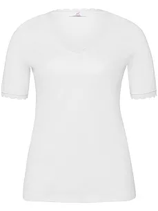 V-Shirt 1/2-Arm Emilia Lay weiss günstig online kaufen