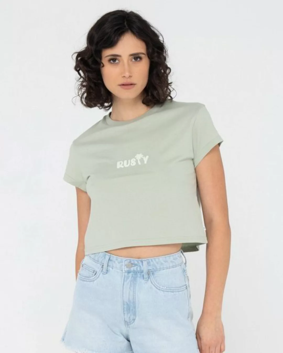 Rusty T-Shirt RUSTY PALM CLASSIC SLIM FIT CROP TEE günstig online kaufen
