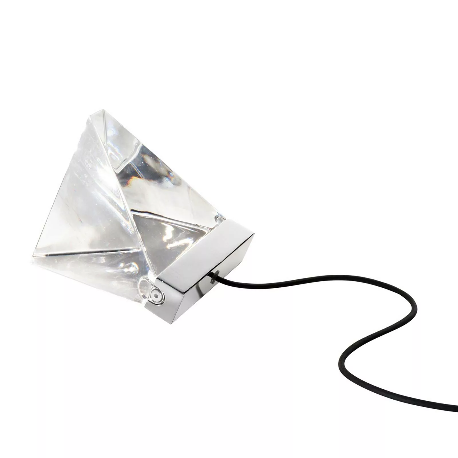 Fabbian Tripla - Kristall-LED-Tischleuchte, alu günstig online kaufen