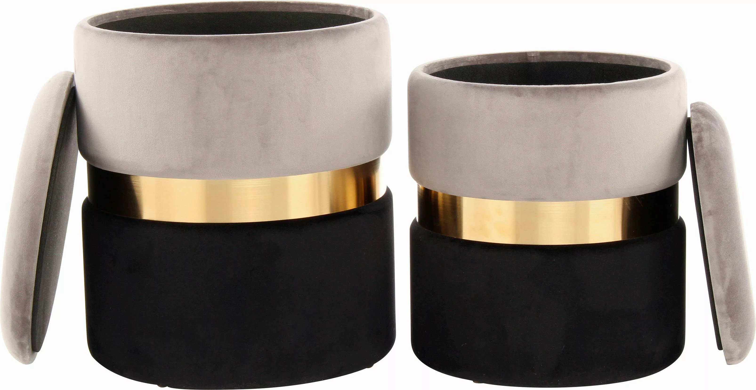Kayoom Stauraumhocker Hocker Zora 125 2er-Set, günstig online kaufen