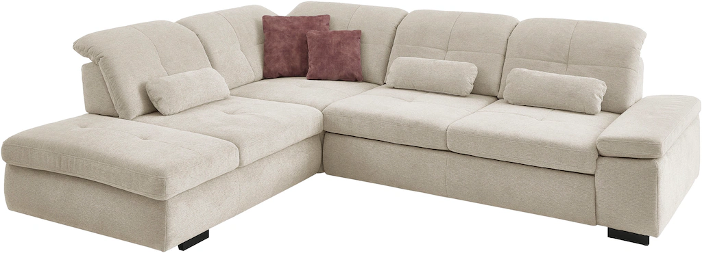 Die PlanBar Ecksofa "MP-IN16012 L-Form Kaltschaum-Polsterung", inkl. Sitzti günstig online kaufen