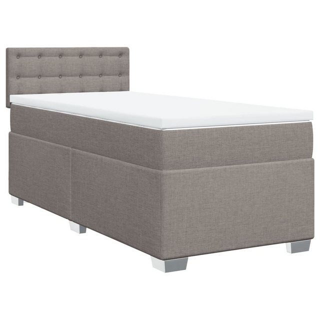 vidaXL Boxspringbett mit Matratze Taupe 80x200 cm Stoff2097779 günstig online kaufen