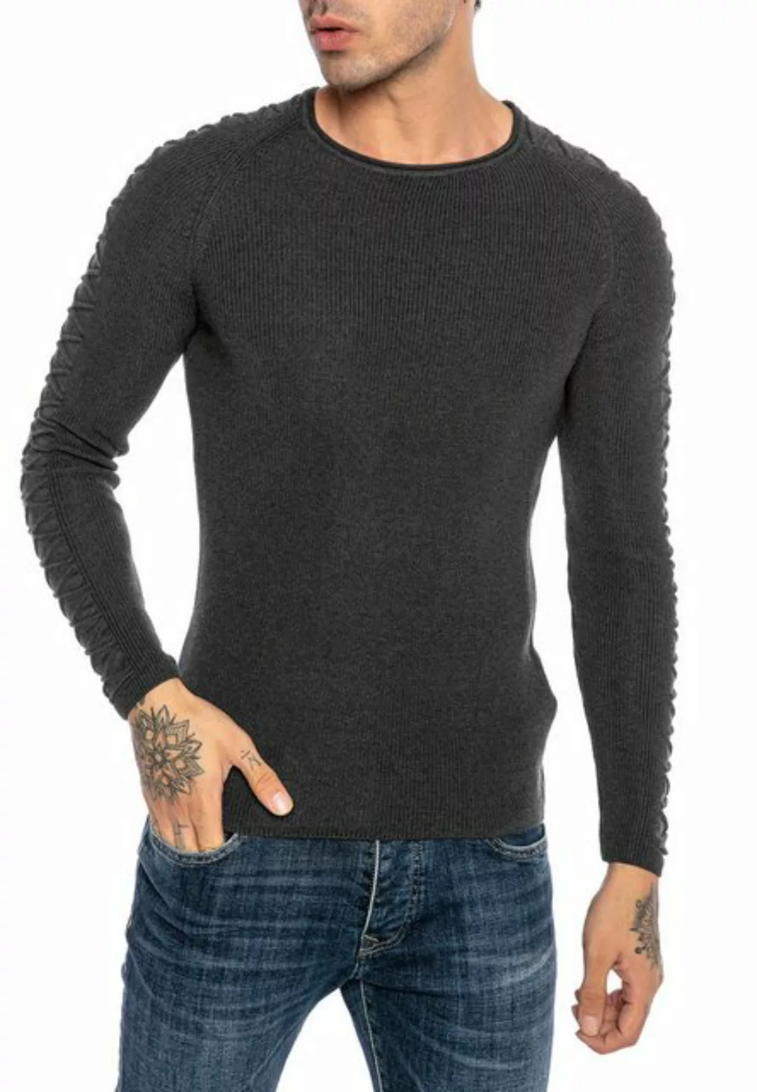 RedBridge Strickpullover mit strukturierten Raglanärmeln perfekt für jeden günstig online kaufen