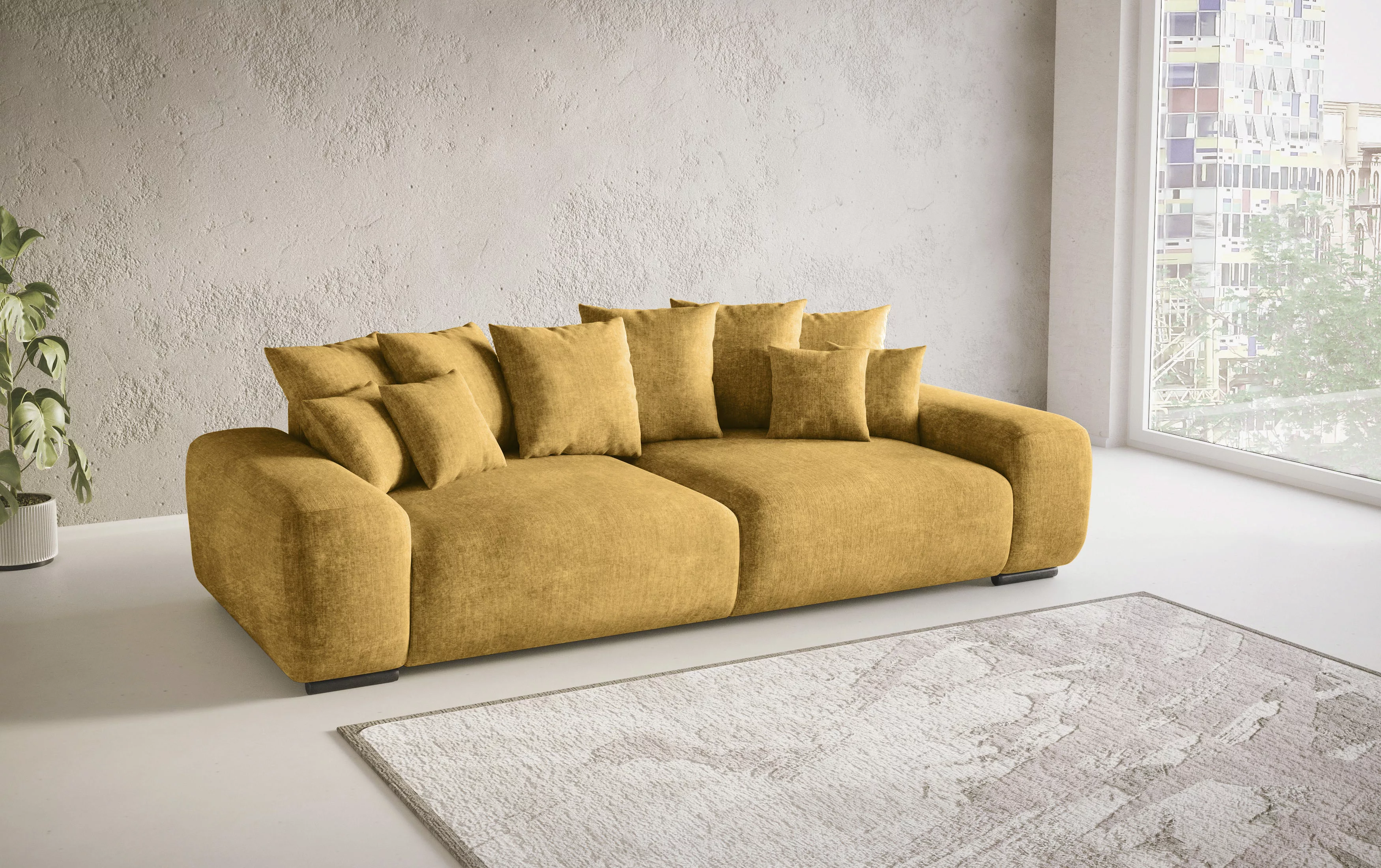 Home affaire Big-Sofa "Sundance, B/T 302/137 cm", Dauerschläfer mit Hygiene günstig online kaufen