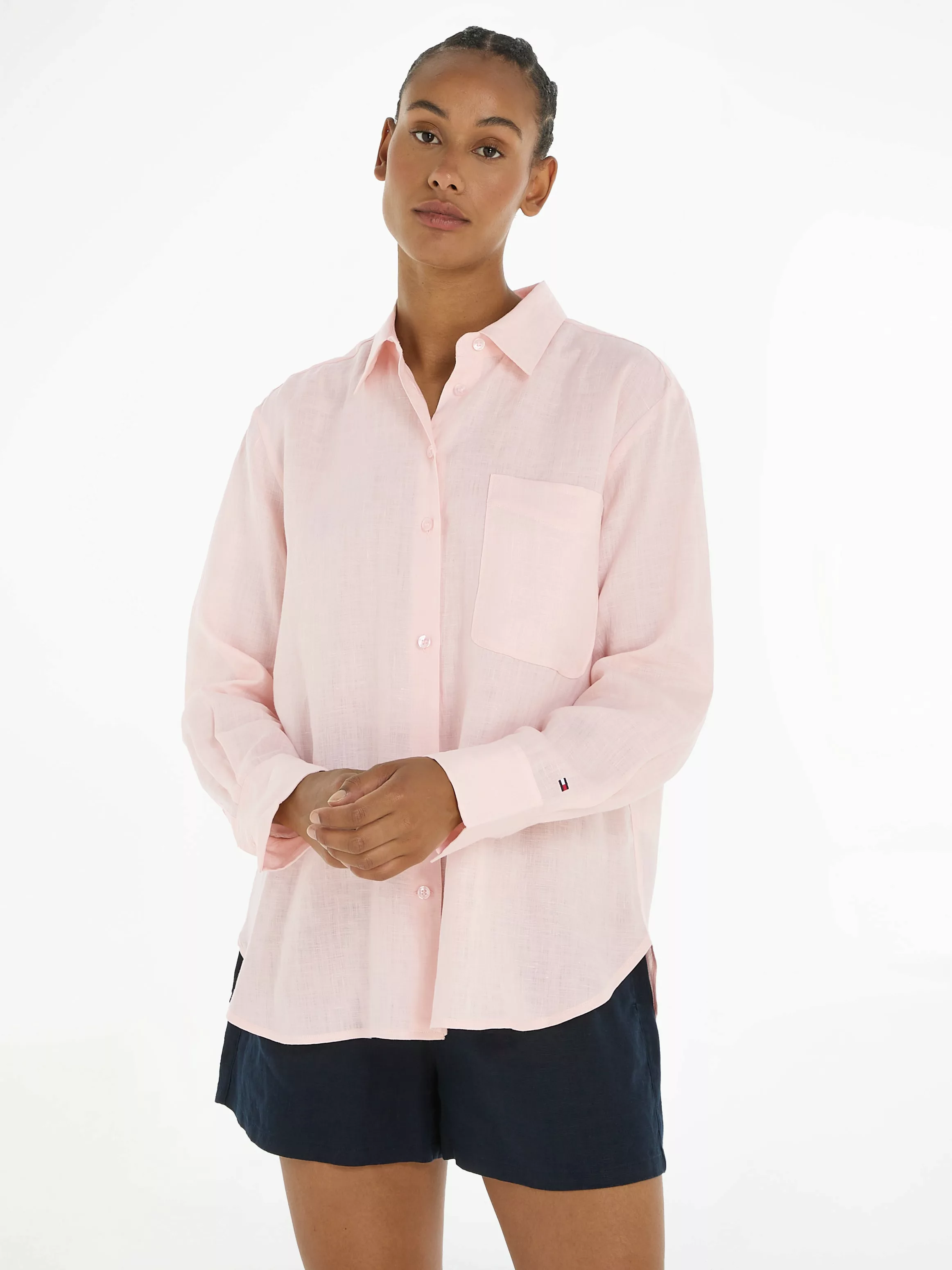 Tommy Hilfiger Hemdbluse "LINEN EASY FIT LS SHIRT" günstig online kaufen