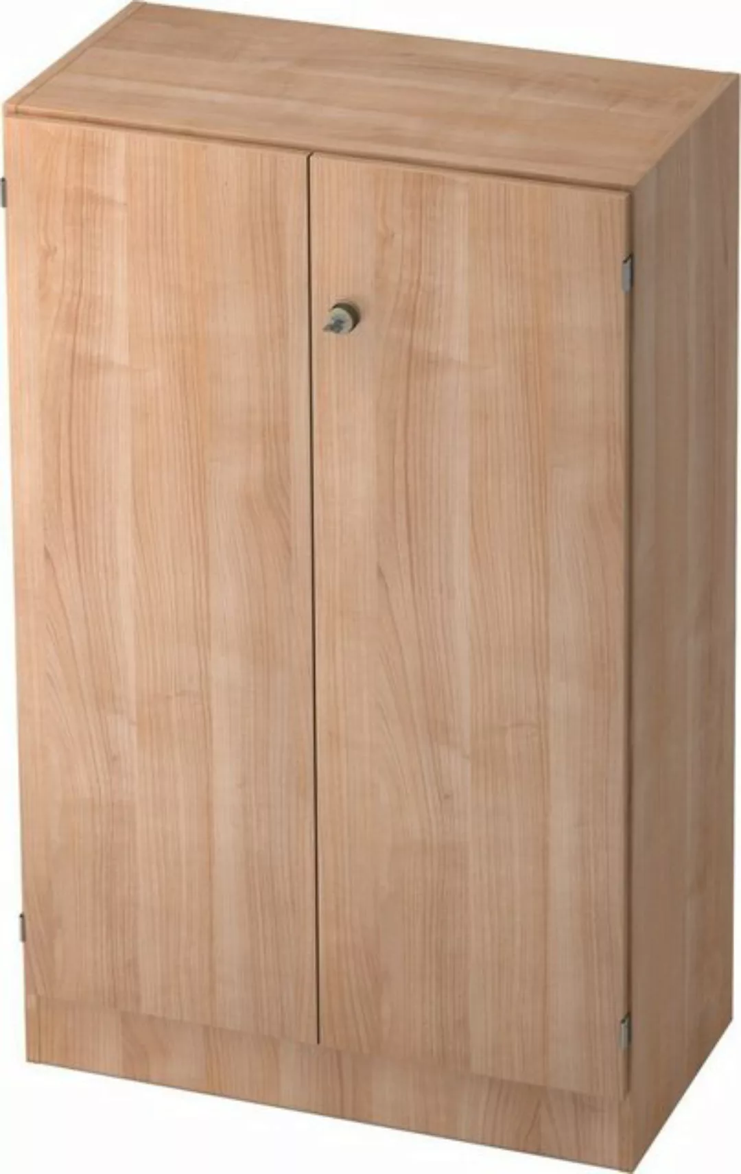 Aktenschrank Schrank Solid 3OH BxTxH 80x42x127cm Griff SG Nussbaum/Nussbaum günstig online kaufen