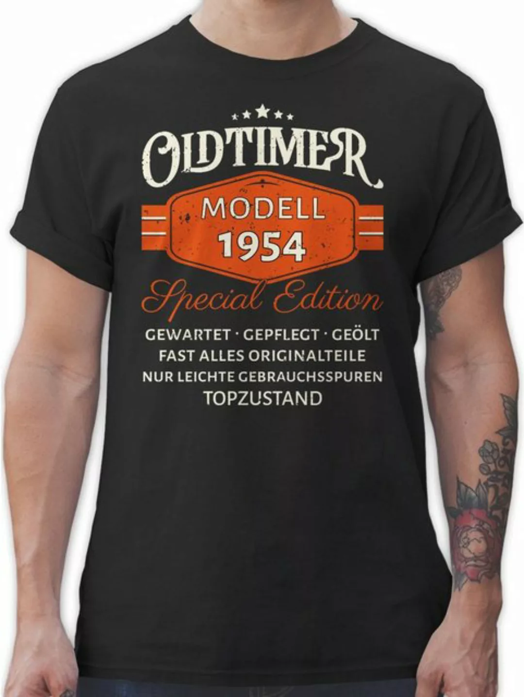 Shirtracer T-Shirt Oldtimer Modell 1954 Special Edition I Geschenk 70. Gebu günstig online kaufen