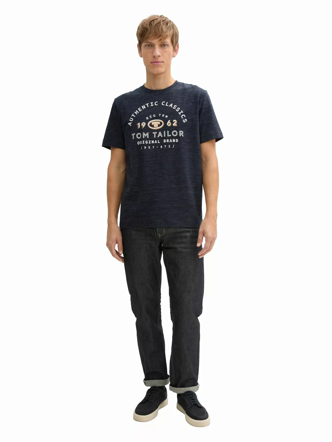 Tom Tailor Herren T-Shirt PRINTED T-SHIRT - Regular Fit günstig online kaufen