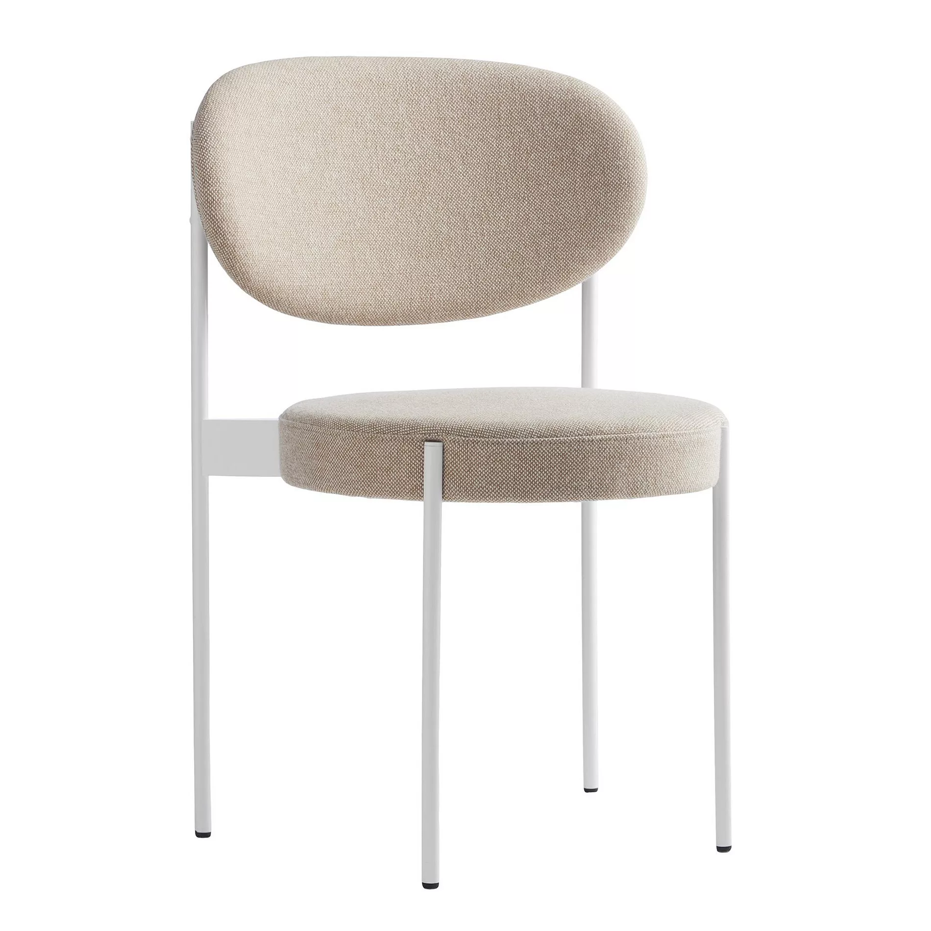 VerPan - Series 430 Stuhl Gestell weiß - beige/Stoff Kvadrat Hallingdal 020 günstig online kaufen