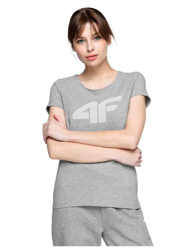 4f Kurzärmeliges T-shirt XS Cold / Light Grey Melange günstig online kaufen