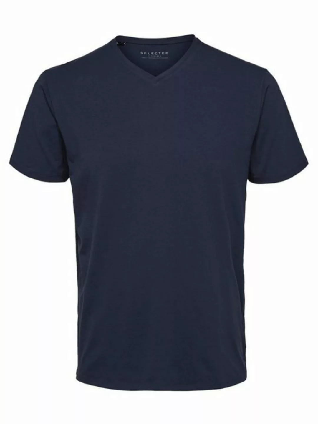 Selected Homme Herren V-Neck Kurzarm T-Shirt SLHNEWPIMA - Regular Fit günstig online kaufen