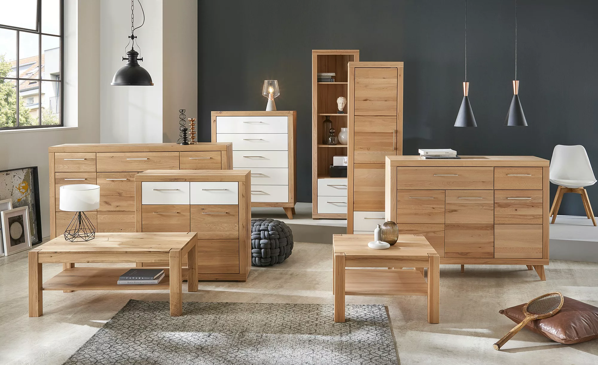 smart Schrank  Oslo ¦ holzfarben ¦ Maße (cm): B: 51 H: 189 T: 42 Kommoden & günstig online kaufen