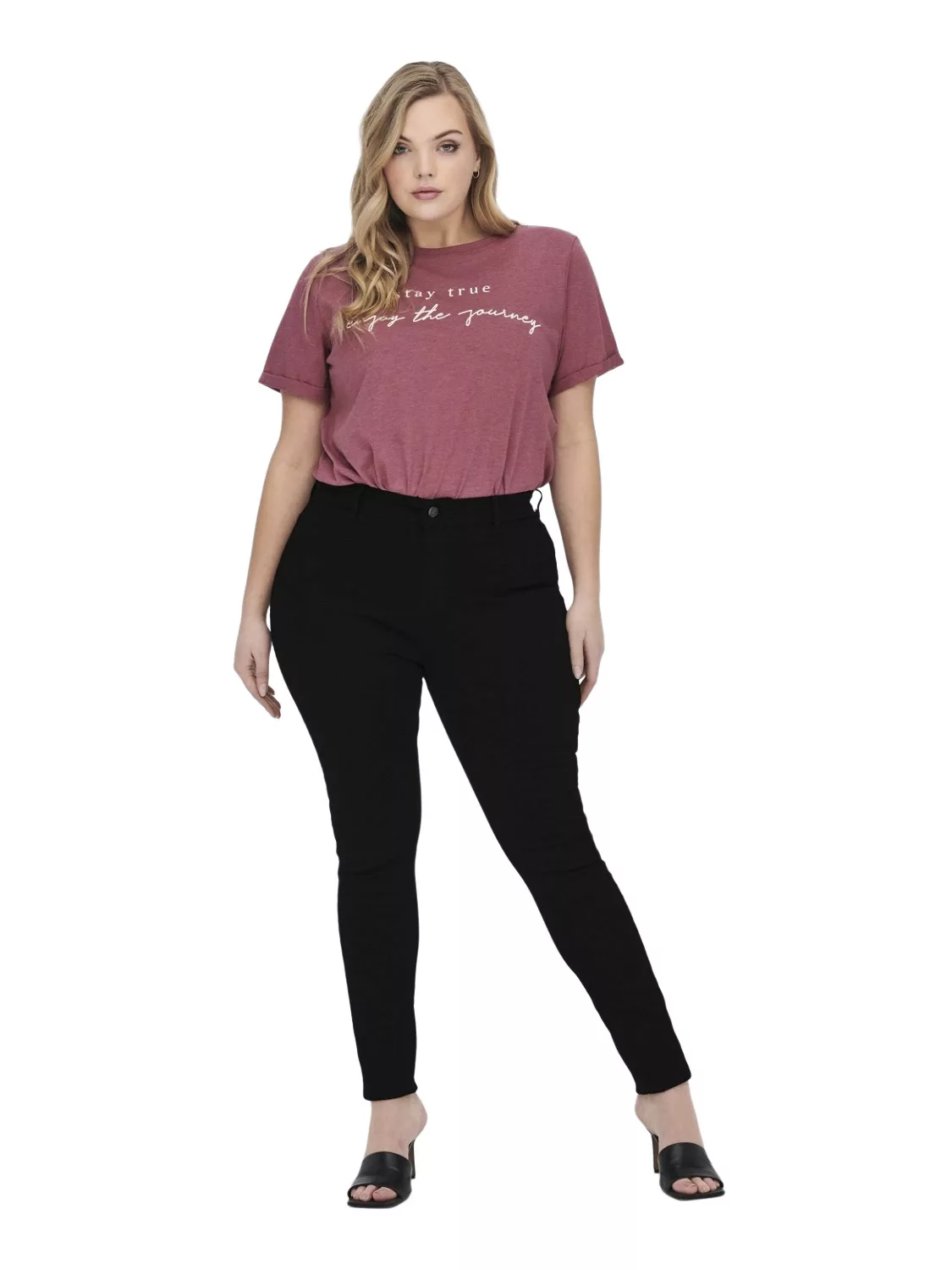 Carmakoma by Only Damen Jeans CARHUBA - Skinny Fit - Schwarz - Black - Plus günstig online kaufen