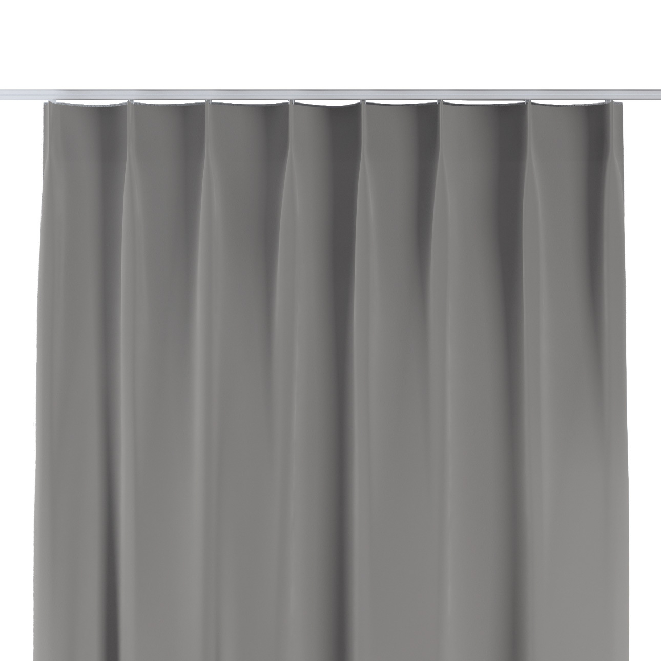 Vorhang mit flämischen 1-er Falten, grau, Crema (144-70) günstig online kaufen