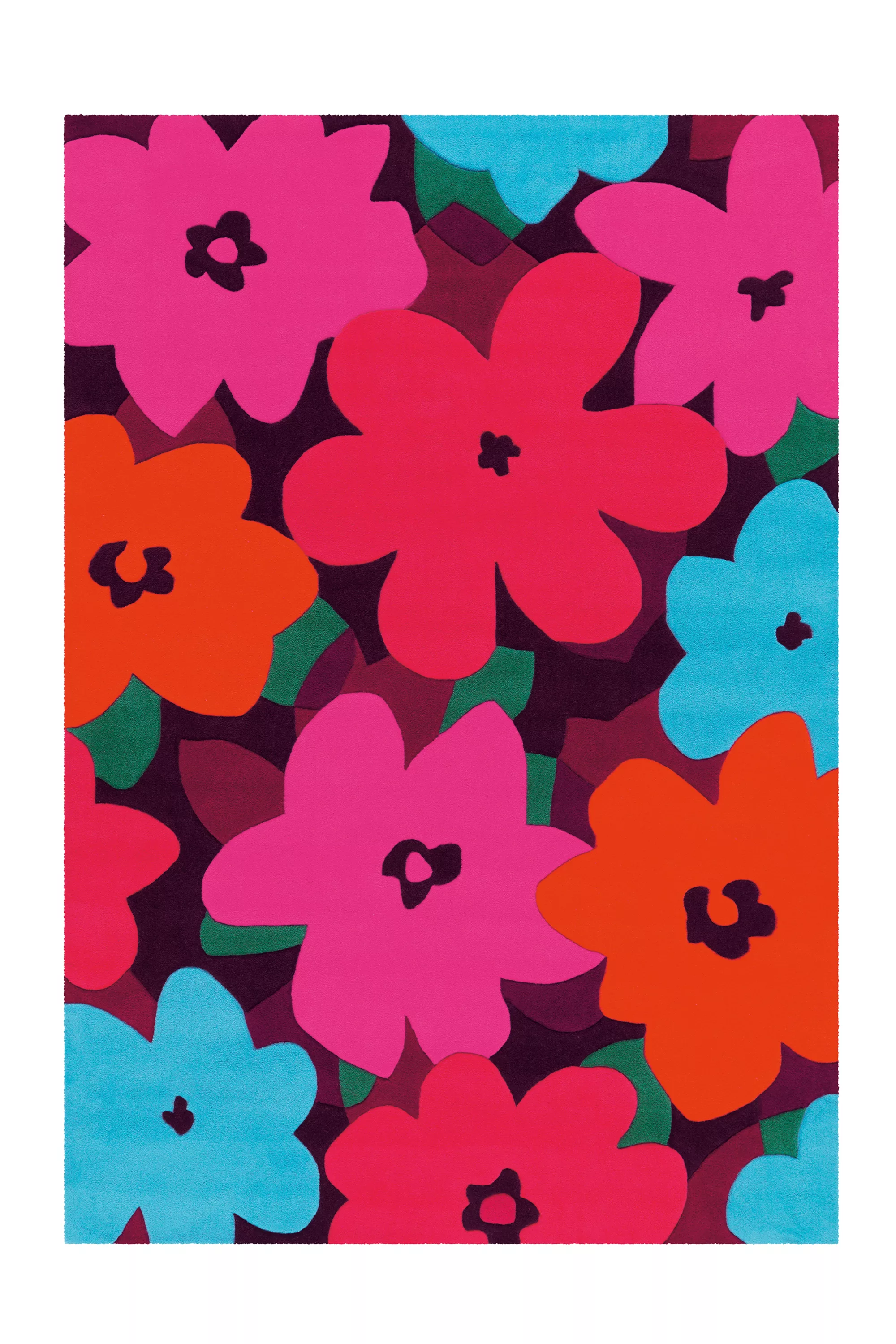Arte Espina Flachflorteppich Sam 4135 Multi Pink Flowers 140cm X 200cm günstig online kaufen