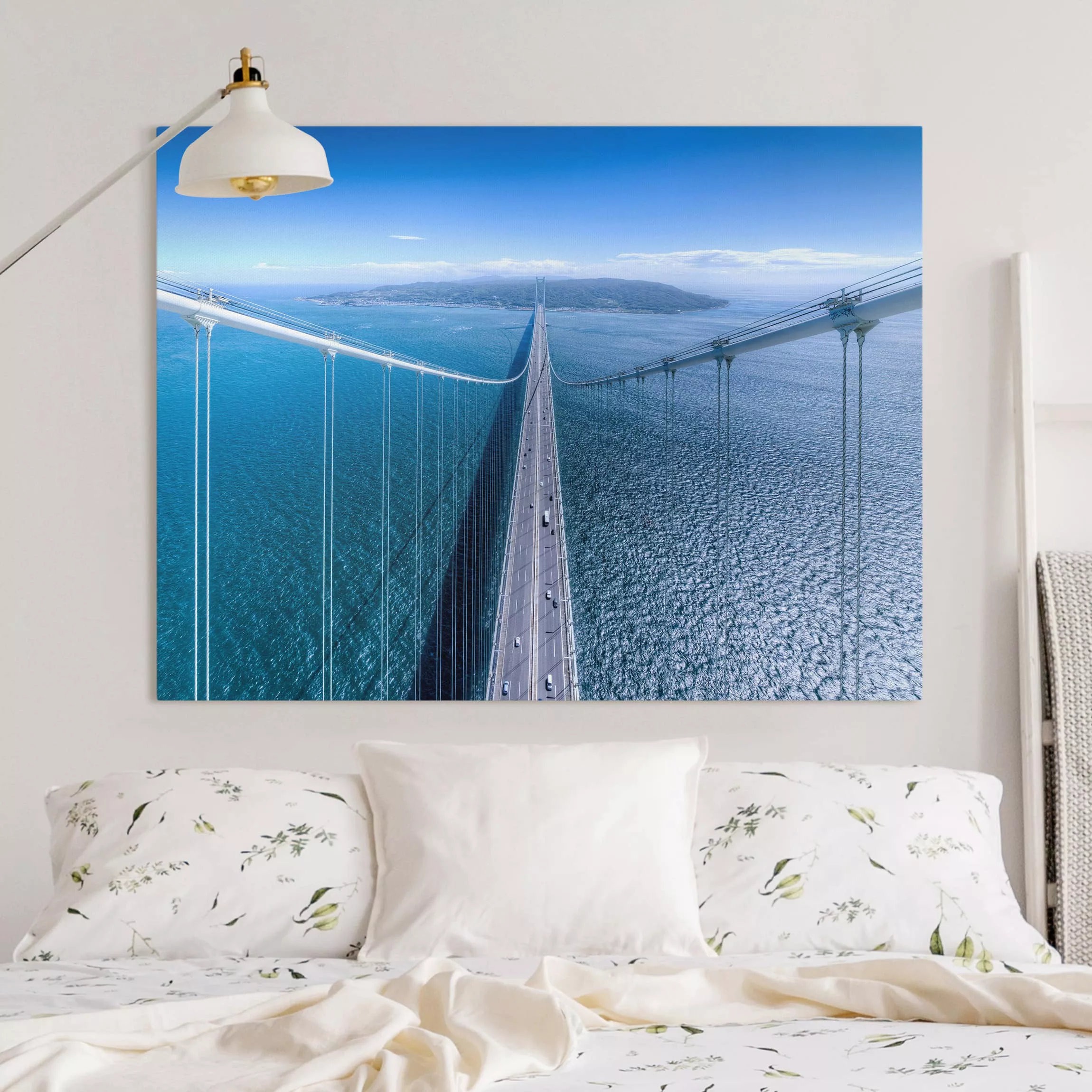 Leinwandbild Architektur & Skyline - Querformat Brücke zur Insel günstig online kaufen