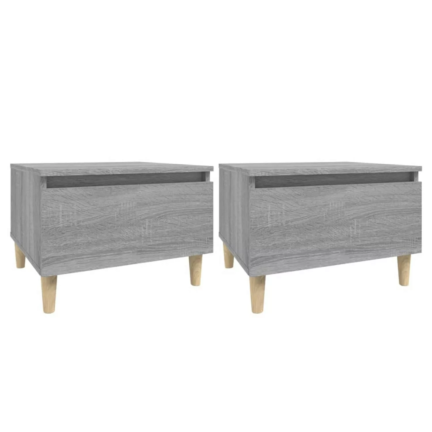 Vidaxl Beistelltische 2 Stk. Grau Sonoma 50x46x35 Cm Holzwerkstoff günstig online kaufen