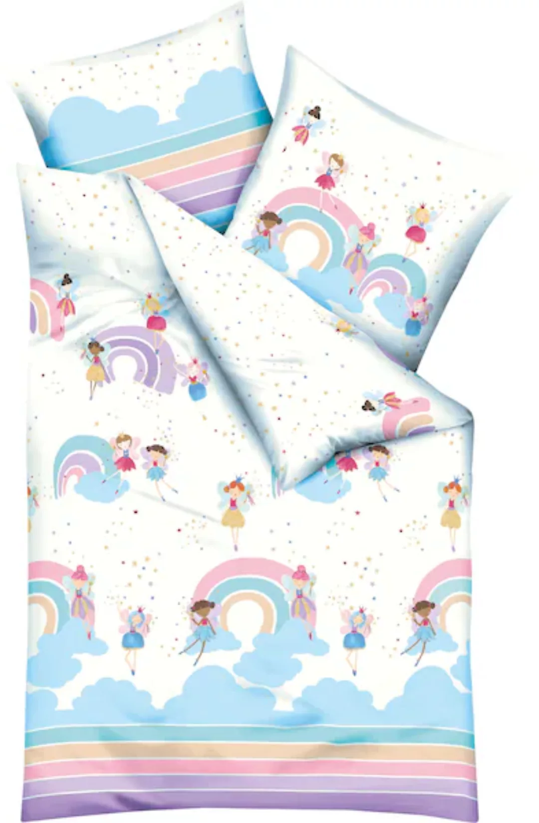 Kaeppel Kinderbettwäsche »Rainbow Fairies«, (2 tlg.), Mit Feen günstig online kaufen