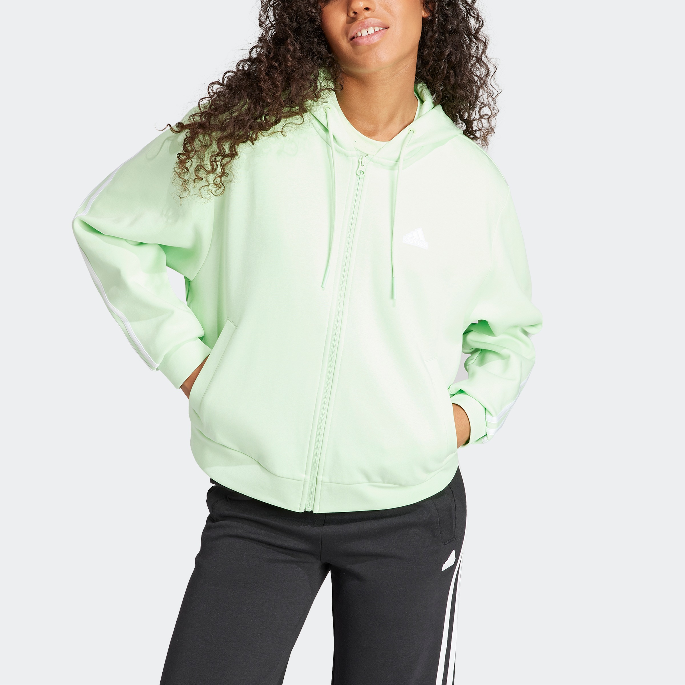 adidas Sportswear Kapuzensweatshirt "W FI 3S FZ HD" günstig online kaufen