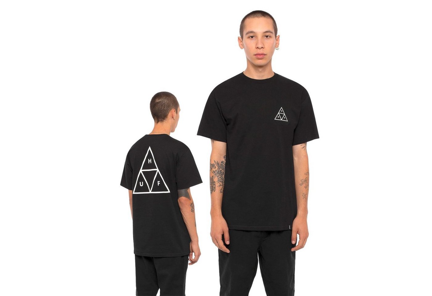 HUF T-Shirt Triple Triangle - black günstig online kaufen