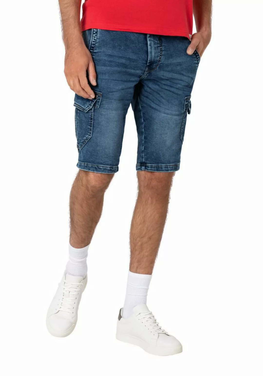 TIMEZONE Cargoshorts Cargo Jeans Shorts Kurze Bermuda Hose 5512 in Blau-2 günstig online kaufen