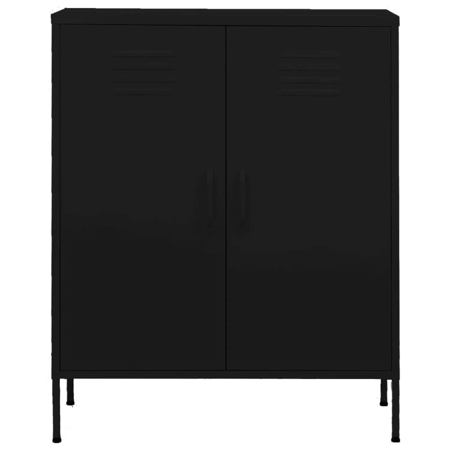 Lagerschrank Schwarz 80x35x101,5 Cm Stahl günstig online kaufen