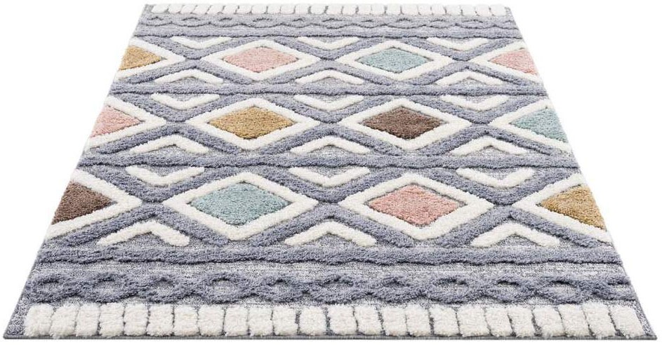 Carpet City Hochflor-Teppich »Focus 3382«, rechteckig, 20 mm Höhe, Boho-Tep günstig online kaufen