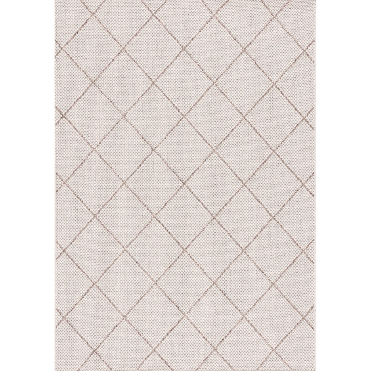 Teppich Lineo Rhombs wool/mink 120x170cm, 120 x 170 cm günstig online kaufen