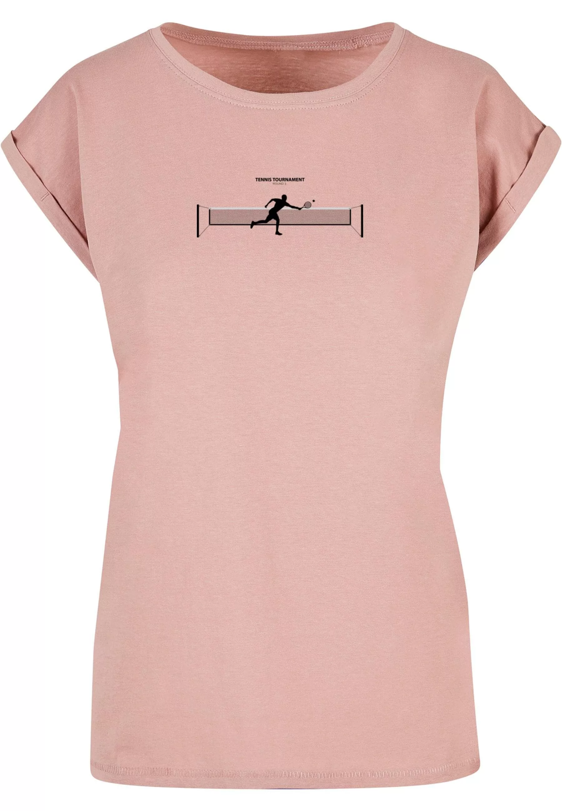 Merchcode T-Shirt "Merchcode Damen Ladies Tennis Round 1 Extended Shoulder günstig online kaufen