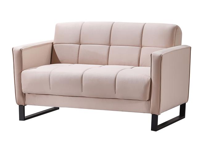 2-Sitzer Schlafsofa 140 cm breit Rosa ELTON günstig online kaufen