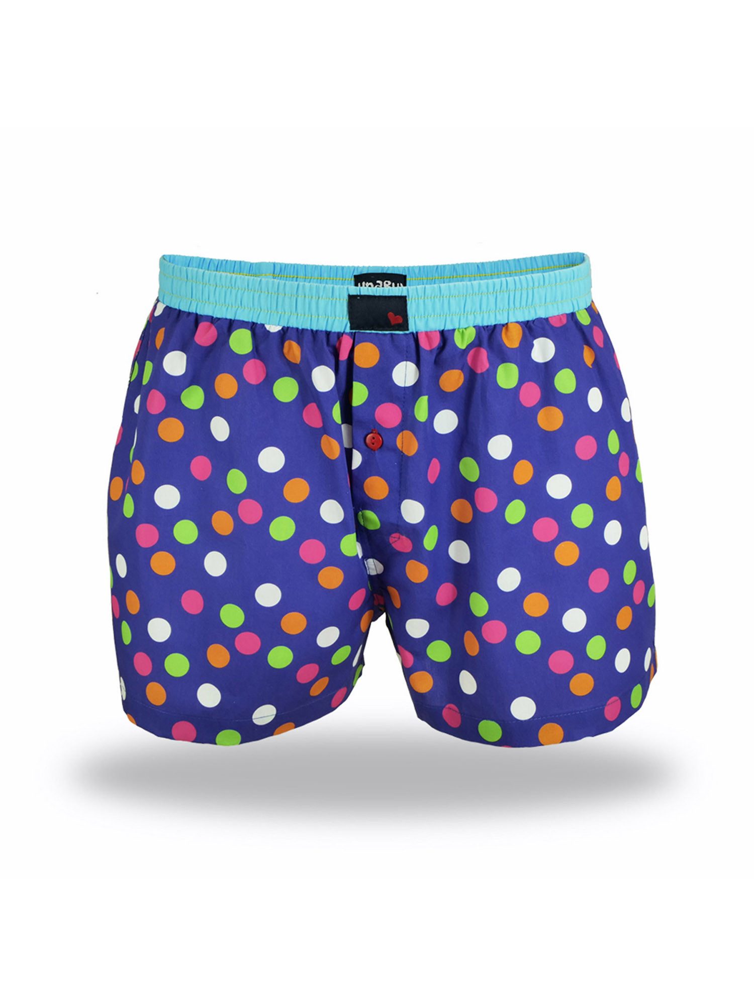 Unabux Boxershorts Blau mit Motiv günstig online kaufen