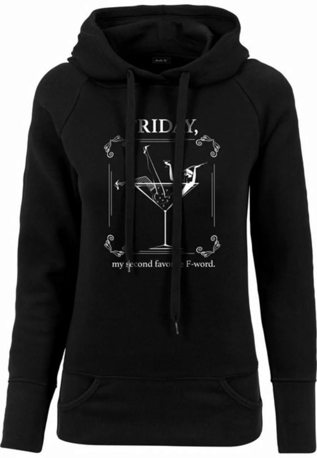 MisterTee Rundhalspullover MisterTee Damen Ladies F-Word Hoody (1-tlg) günstig online kaufen