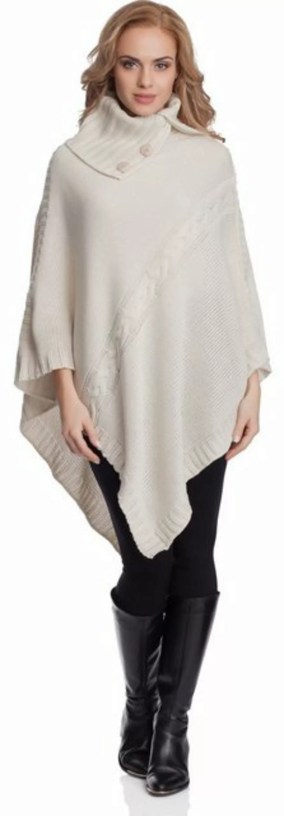 Merry Style Strickponcho Damen Poncho 2V3T1 günstig online kaufen