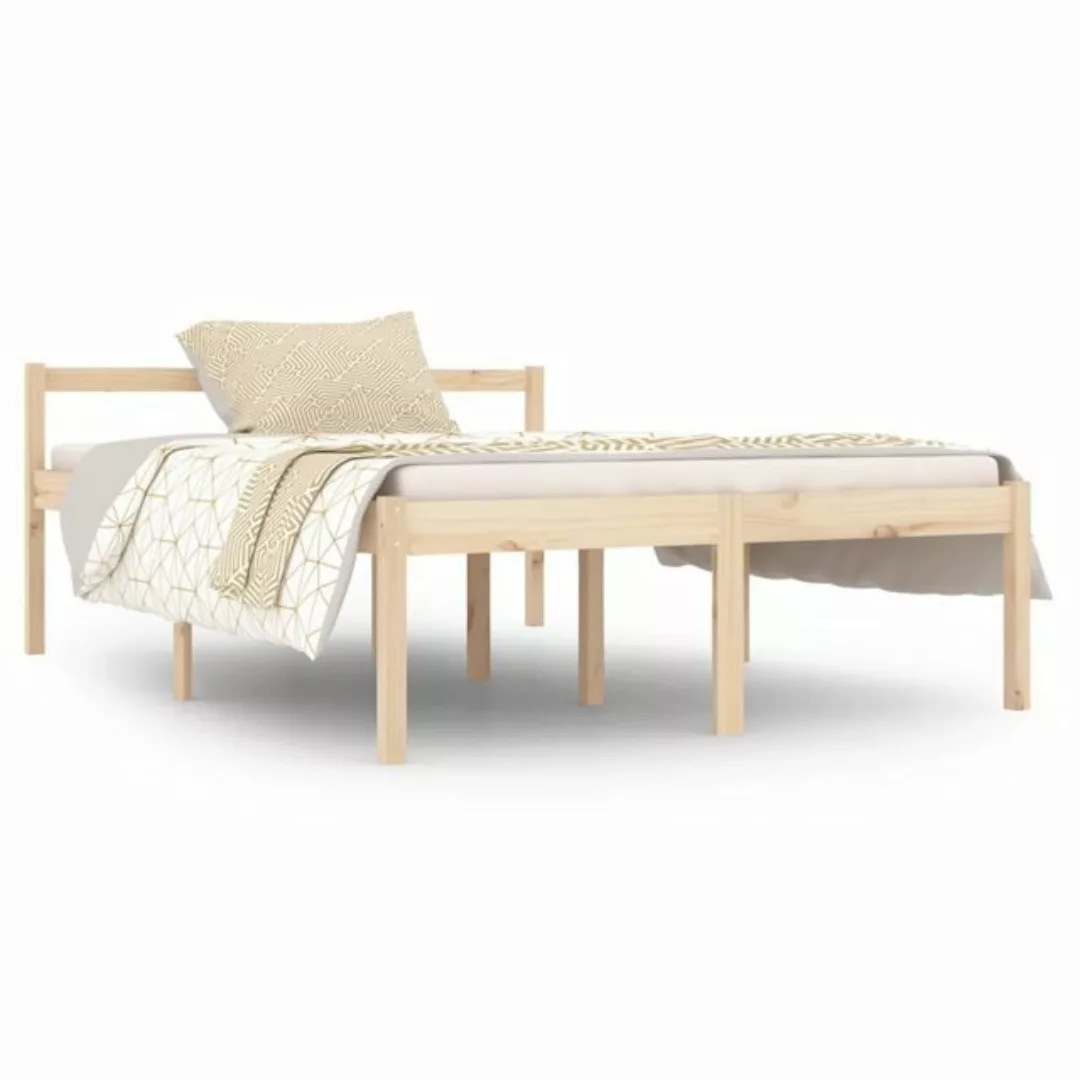 furnicato Bett Seniorenbett 140x190 cm Massivholz Kiefer günstig online kaufen