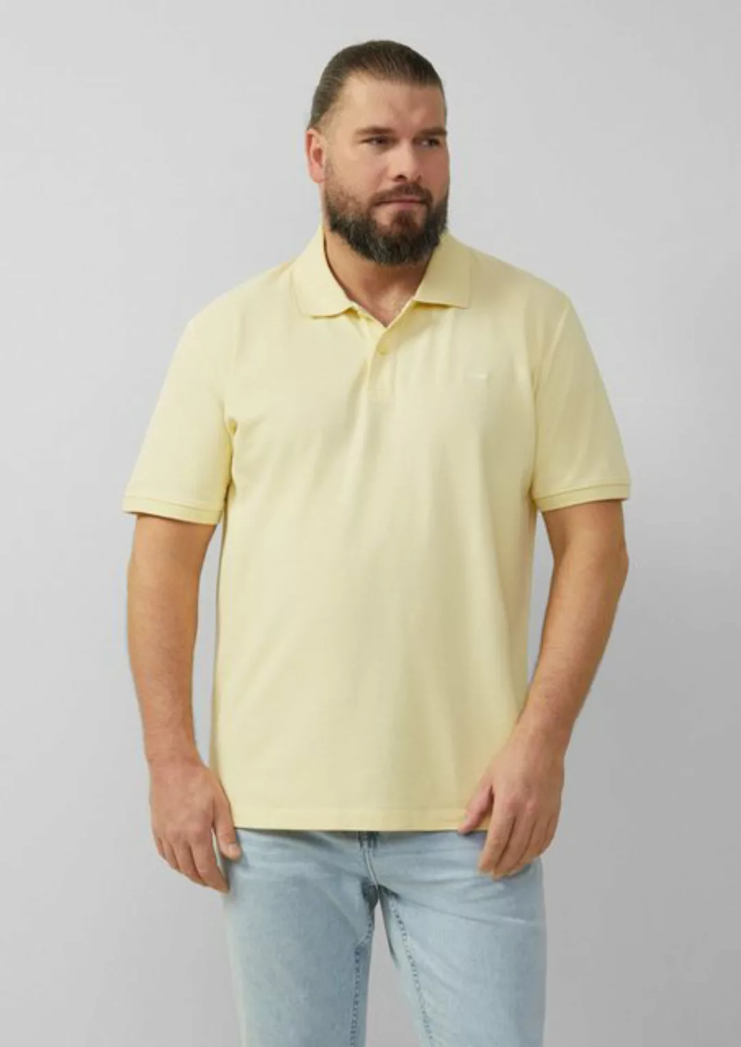 s.Oliver Kurzarmshirt Poloshirt aus Baumwollpiqué günstig online kaufen