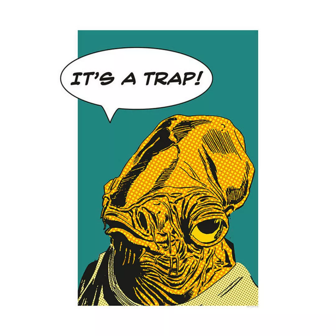KOMAR Wandbild - Star Wars Classic Comic Quote Ackbar - Größe: 50 x 70 cm m günstig online kaufen