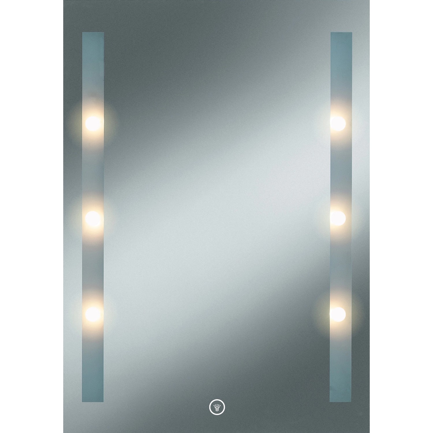 Kristall-Form LED-Lichtspiegel Moonlight 70 cm x 50 cm günstig online kaufen