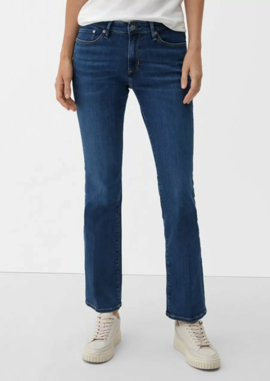 s.Oliver 5-Pocket-Jeans Jeans Beverly / Slim Fit / Mid Rise / Bootcut Leg günstig online kaufen