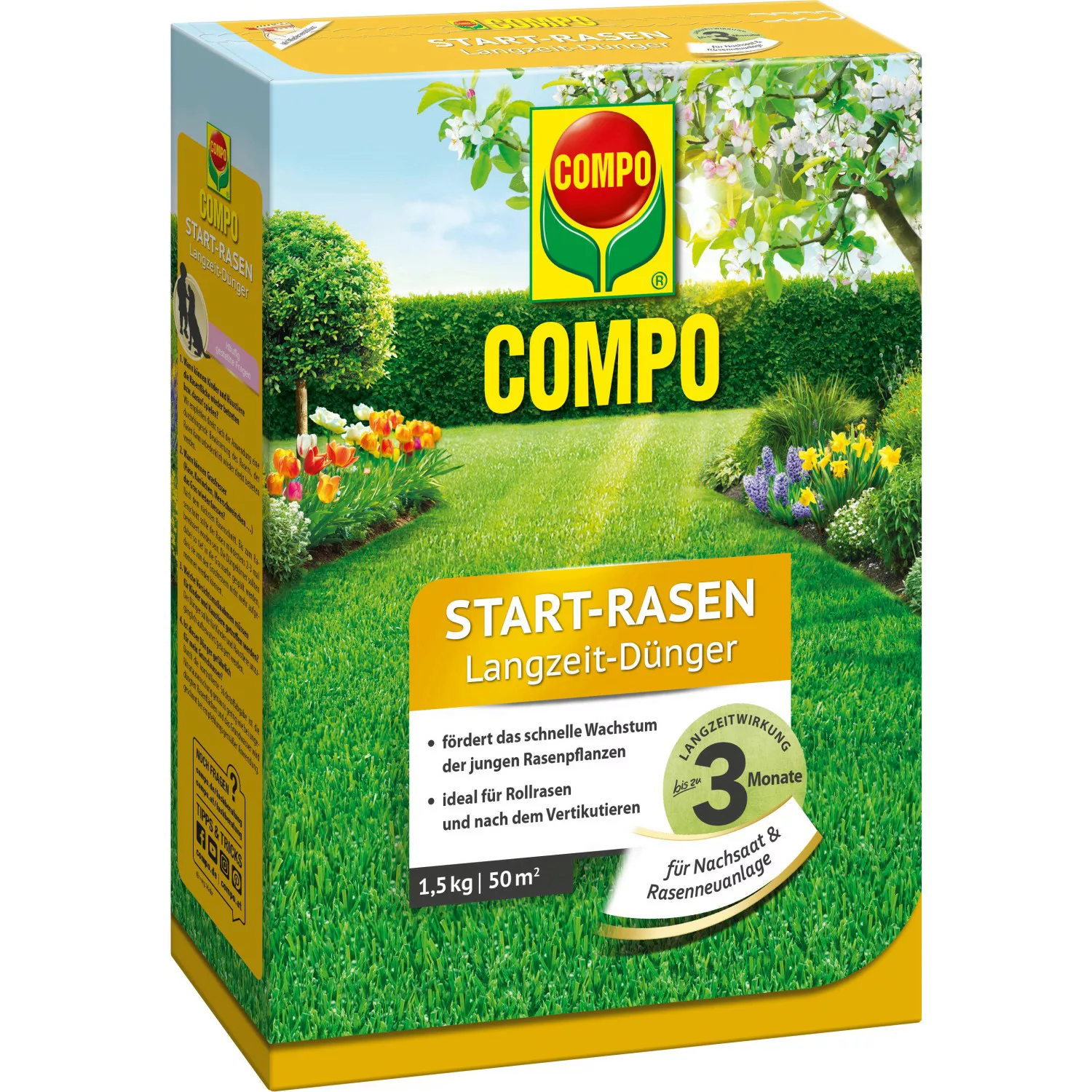 Compo Start-Rasen Langzeit-Dünger 1,5 kg günstig online kaufen
