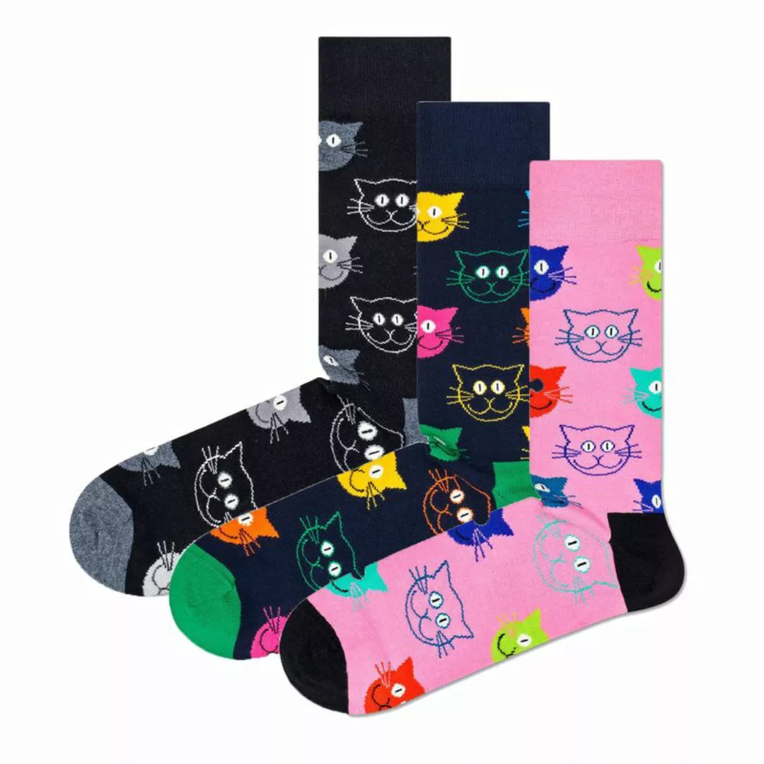 Happy Socks Geschenkbox MIXED CAT SOCKS XMJA08-0100 Mehrfarbig günstig online kaufen