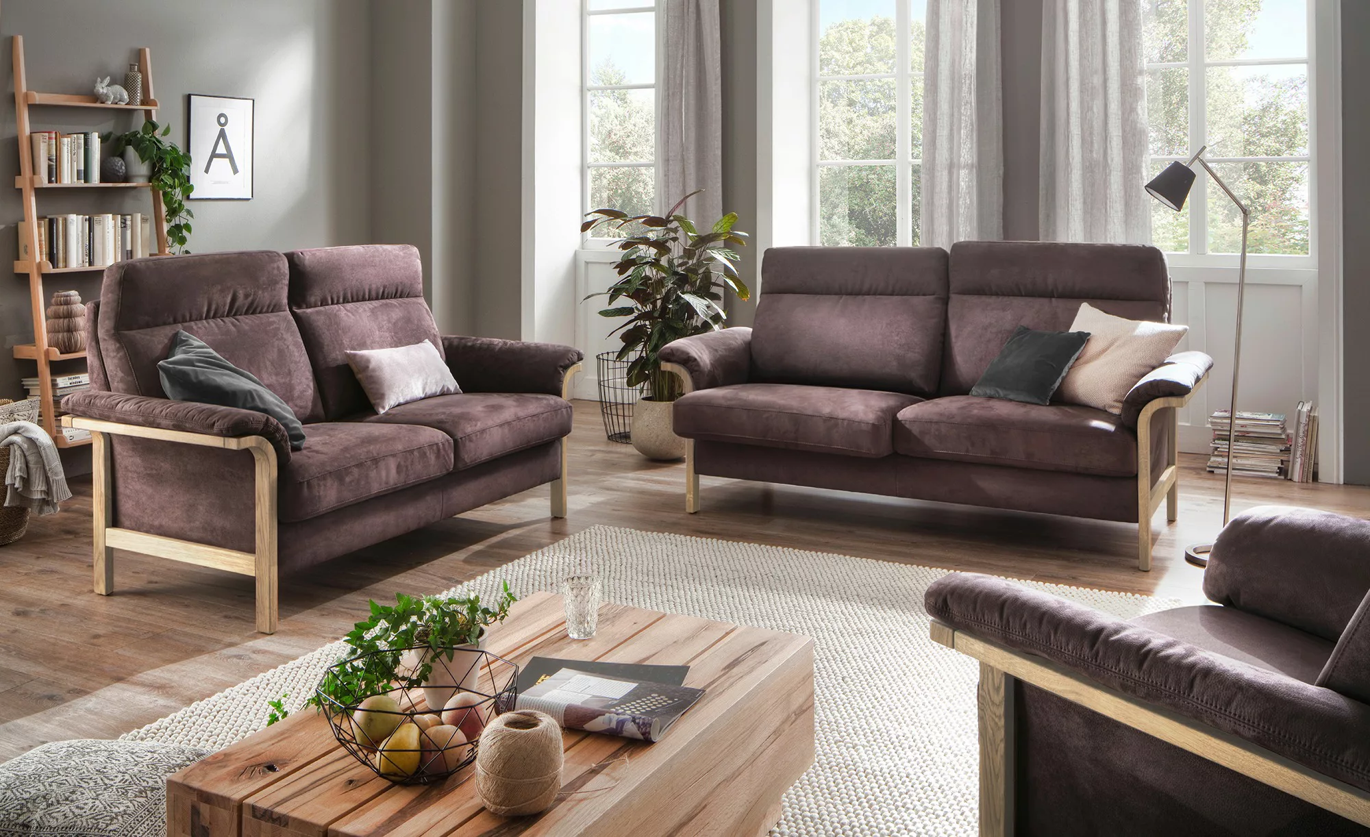 Sofa  Capalbio - braun - 152 cm - 100 cm - 89 cm - Polstermöbel > Sofas > 2 günstig online kaufen