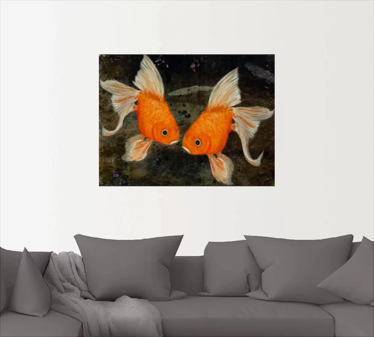 Artland Wandbild "Turtelfische", Wassertiere, (1 St.), als Leinwandbild, Po günstig online kaufen