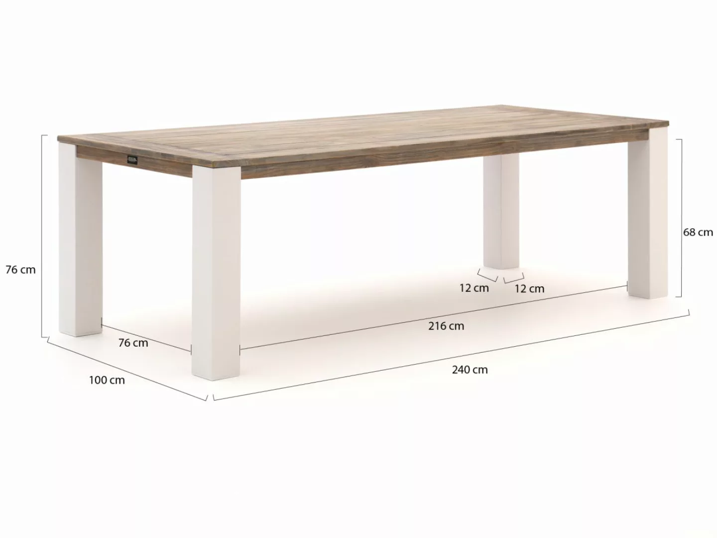 ROUGH-X Gartentisch 240x100x76 cm günstig online kaufen