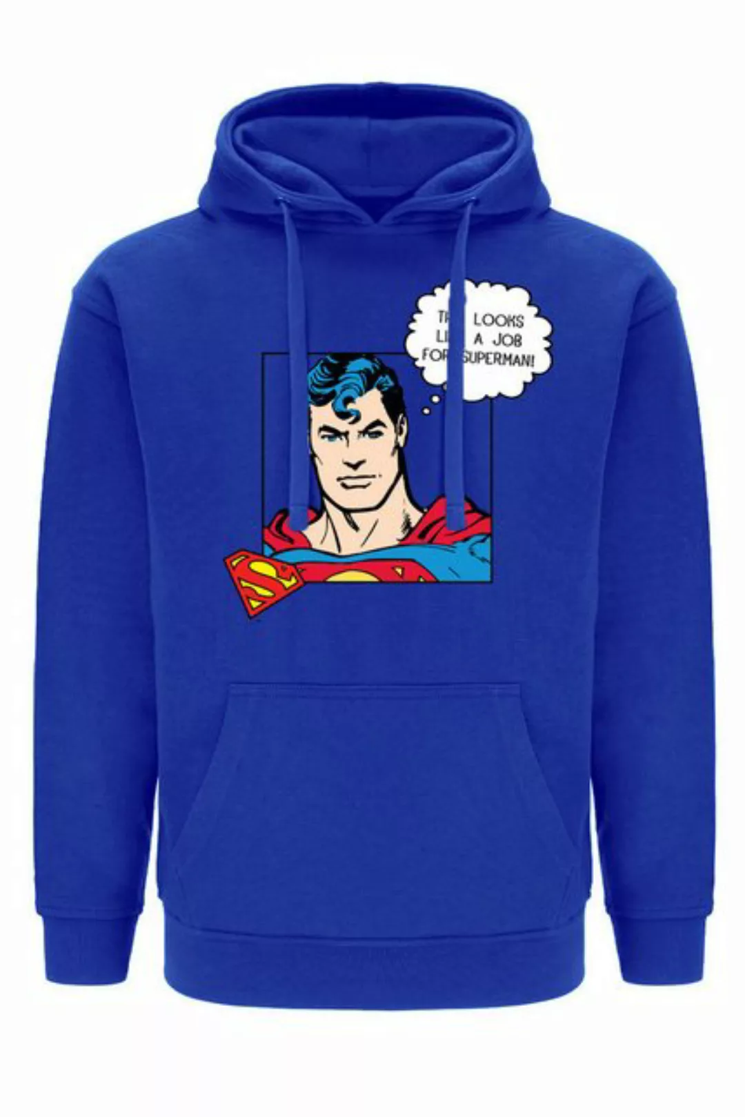 Superman Kapuzenpullover Herren Kapuzenpullover Hoodie Superman 037 DC Blau günstig online kaufen