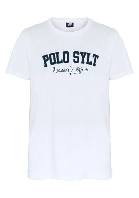 Polo Sylt Print-Shirt mit Logo-Schriftzug günstig online kaufen