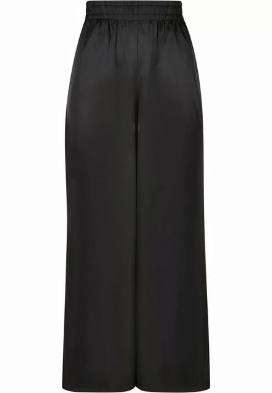 URBAN CLASSICS Stoffhose Urban Classics Damen Ladies Satin Wide Leg Pants ( günstig online kaufen