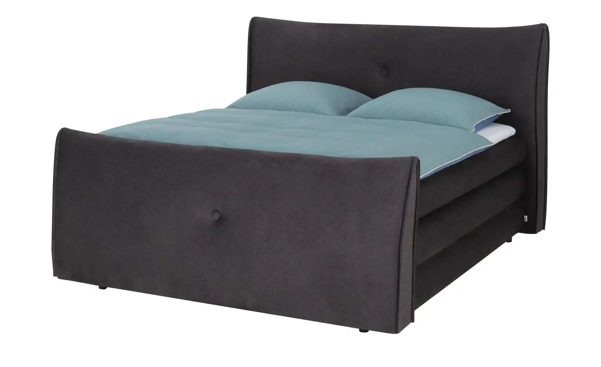 smart Boxspringbett mit Stauraum  Luxus ¦ grau ¦ Maße (cm): B: 214 H: 131 B günstig online kaufen