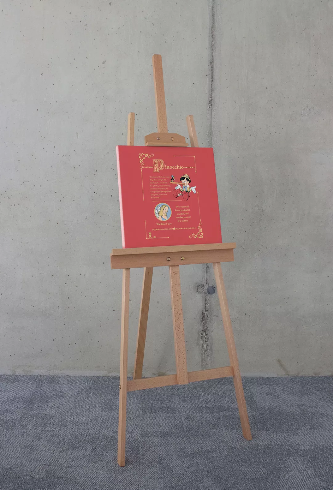 Komar Leinwandbild "Keilrahmenbild - Pinocchio Vice Versa - Größe 40 x 40 c günstig online kaufen